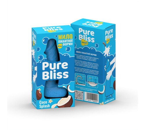 Ароматне мило пікантної форми Pure Bliss Blue Coco Splash (Кокосове молоко) 15 см