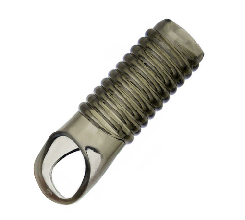 Насадка на пенис гелевая Черная