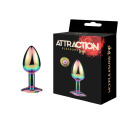 Металева анальна пробка MAI Attraction Toys №72 Rainbow