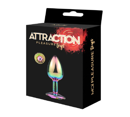Металева анальна пробка MAI Attraction Toys №72 Rainbow
