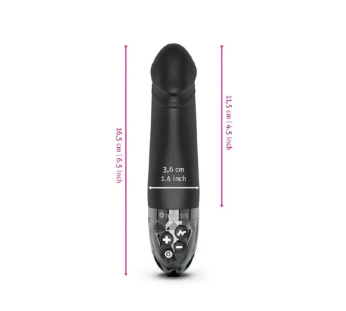 Вибратор с электростимуляцией Mystim Real Deal Neil Black Edition