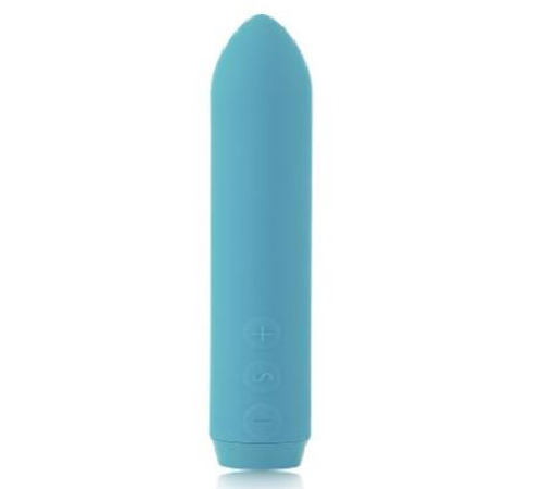 Минивибратор Je Joue - Classic Bullet Vibrator Teal с глубокой вибрацией и фиксацией на палец