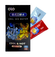 Розігріваюча та охолоджувальна мастило на водній основі Cool&Hot (8 стиків по 10 мл)