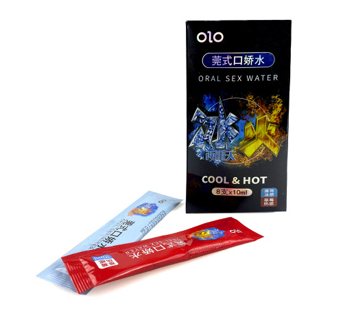 Розігріваюча та охолоджувальна мастило на водній основі Cool&Hot (8 стиків по 10 мл)