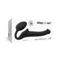 Безремневой страпон Strap-On-Me Black S, полностью регулируемый, диаметр 2,7см