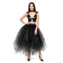 Пышная чернвя юбка на Хеллоуин, размер L-2XL