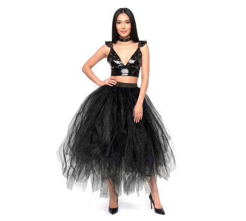 Пышная чернвя юбка на Хеллоуин, размер L-2XL