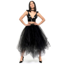 Пышная чернвя юбка на Хеллоуин, размер L-2XL