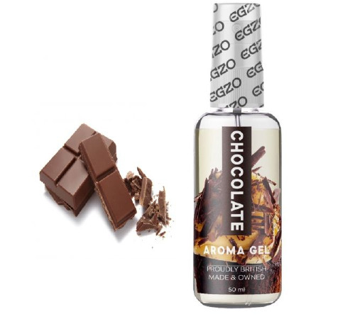 Съедобный гель-лубрикант EGZO AROMA GEL - Chocolate, 50 мл