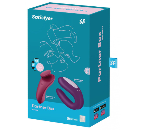 Набір Satisfyer Partner Box 1 (вібратор для пар Double Joy + вібратор у трусики Sexy Secret)