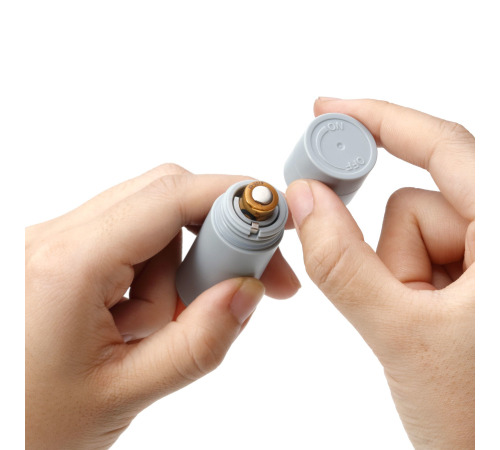 Вибратор-помада IROHA STICK Grey, плавное увеличение мощности