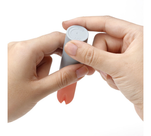 Вибратор-помада IROHA STICK Grey, плавное увеличение мощности