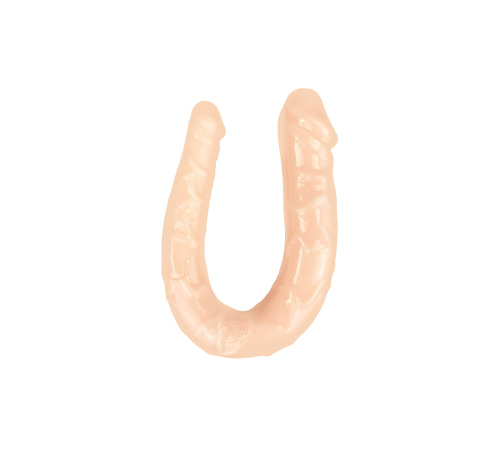 Фаллоимитатор двухсторонний, гелевый, телесный, диаметр 33мм и 27мм