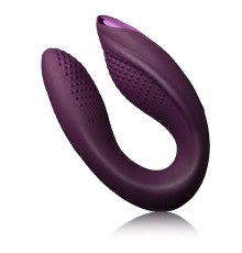 Женский вибратор для оргазма без рук Rocks Off Rock Chick Diva Purple, пульт ДУ