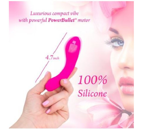 Мінівібратор The Mini Swan Wand, два вібромотора, для вагінально-кліторальний стимуляції