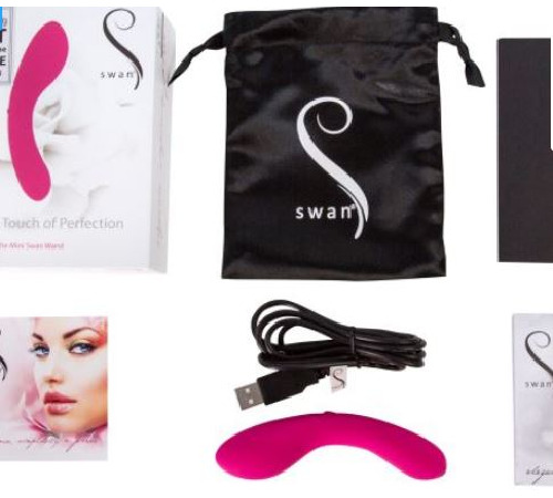 Мінівібратор The Mini Swan Wand, два вібромотора, для вагінально-кліторальний стимуляції