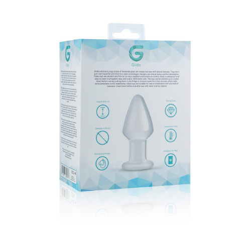Стеклянная анальная пробка Gildo Glass Buttplug No. 25