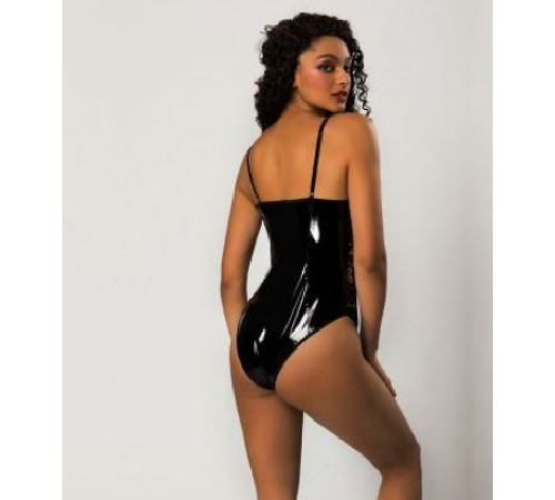 Эротический лаковый боди One Size Black