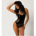 Эротический лаковый боди One Size Black