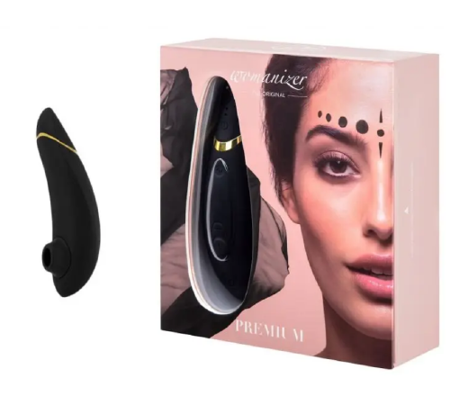 Бесконтактный Клиторальный Стимулятор Womanizer Premium, Black