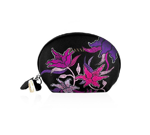Мини вибратор для точки G Rianne S: Mini G Floral, 7 режимов работы, чехол-косметичка Deep Purple