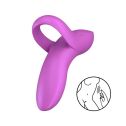 Вибратор на палец Satisfyer Bold Lover Dark Pink, гибкий