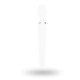 Вібромасажер Satisfyer Wand-er Woman (White/Chrome), водонепроникний, потужний, розмір XXL