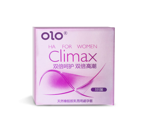 Ультратонкие презервативы OLO Climax с гилауроной кислотой в качестве смазки 3 шт