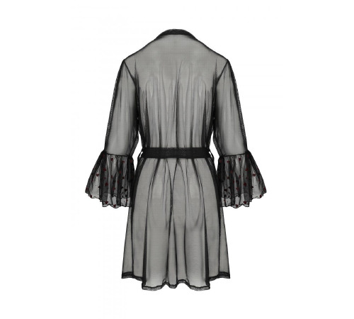 Повітряний пеньюар LOVELIA PEIGNOIR black XXL/XXXL - Passion