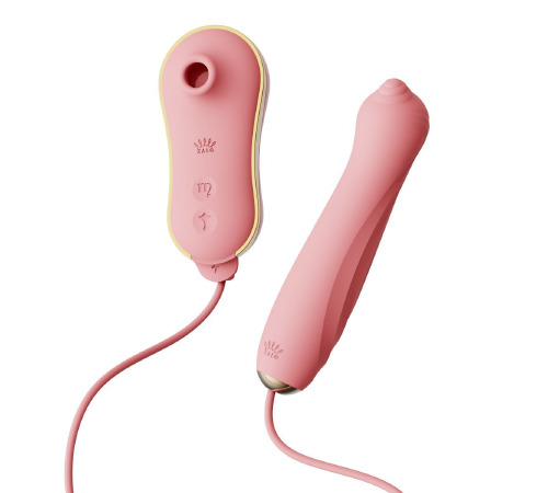 Набір 3в1 Zalo — UNICORN Set Pink, віброяйце, пульсатор, вакуумний стимулятор