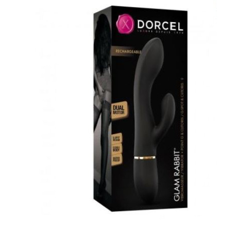 Вибратор кролик Dorcel GLAM RABBIT, гибкий ствол, стимуляция точки G, 2 мотора