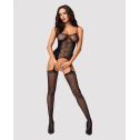 Бодистокинг Obsessive Bodystocking G314 S/M/L, имитация корсета и корсетной шнуровки