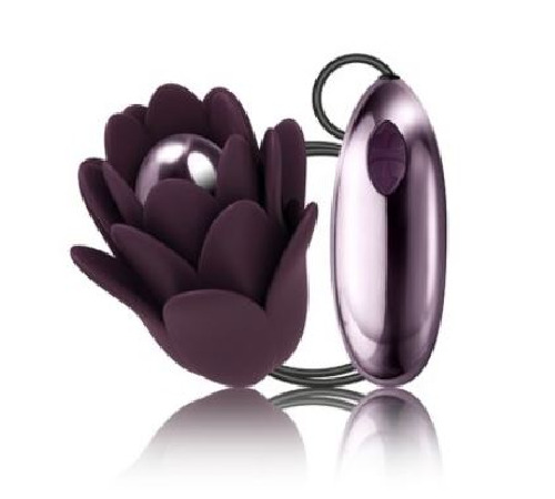 Нежный вибростимулятор цветок Rocks Off - Zinnia, нежные лепестки, пульт ДУ, 10 режимов работы