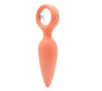 Анальна вібропробка KISTOY Orville Orange, діаметр 3 см