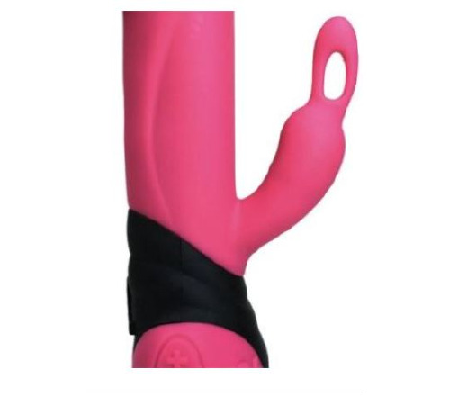 Вібратор з обертанням стовбура Adrien Lastic Bonnie & Clyde, з петелькою для пальчика