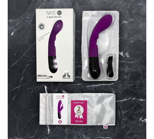 Вібратор Adrien Lastic Nyx 2.0 стимуляція точки G і входу в піхву, що перезаряджається