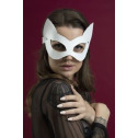 Маска кішечки Feral Feelings - Kitten Mask, натуральна шкіра, біла
