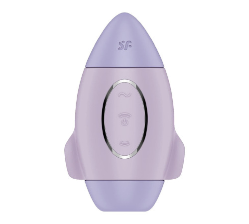 Вакуумный стимулятор с вибрацией Satisfyer Mission Control Violet, 2 независимых мотора