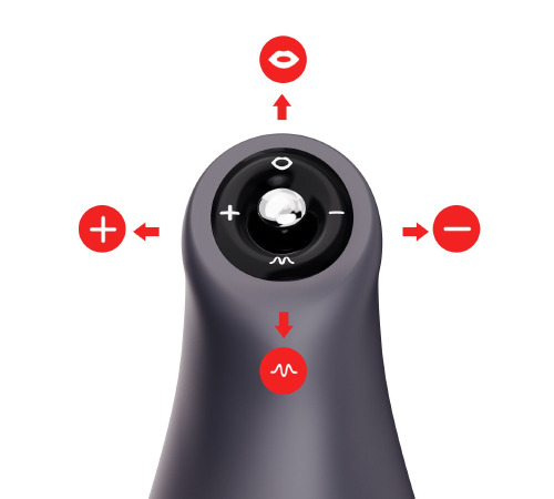 Мастурбатор Otouch AIRTURN 3, 6 режимов вибрации, 4 режима всасывания, джойстик