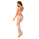 Сетчатый бодистокинг с имитацией топа и шорт Obsessive Bodystocking G330 S/M/L, white, с доступом