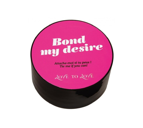 Скотч для бондажа Love To Love BOND MY DESIRE (15м) Черный, не липнет к коже и волоскам