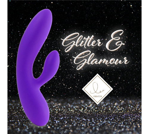 Гибкий вибратор кролик с двумя моторами FeelzToys Lea Rabbit Vibrator Medium Purple