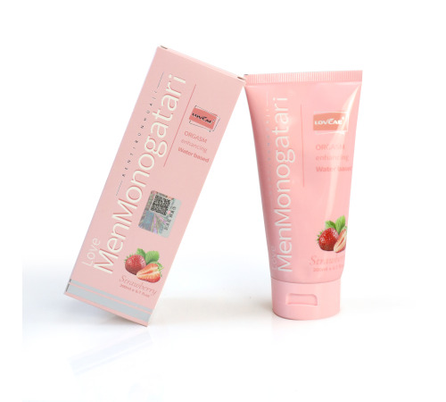 Анальная смазка на водной основе Monogatari с ароматом клубники, 200 мл