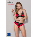 Трусики с широкой резинкой и кружевом Passion PS001 PANTIES red/black, size XL