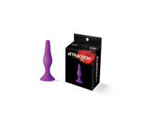 Анальна пробка на присосці MAI Attraction Toys №32 Purple, довжина 10,5 см, діаметр 2,5 см