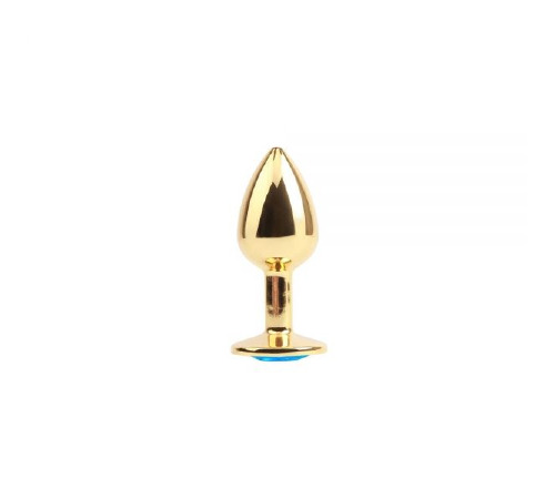 Анальна пробка металева Blue Gem Anal Plug Hi-Basic Chisa