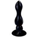 Гелева анальна пробка на присосці Шарики Капля, Чорний