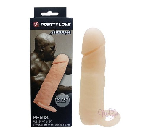 Насадка на член удлиняющая, Pretty Love Penis Sleeve Medium