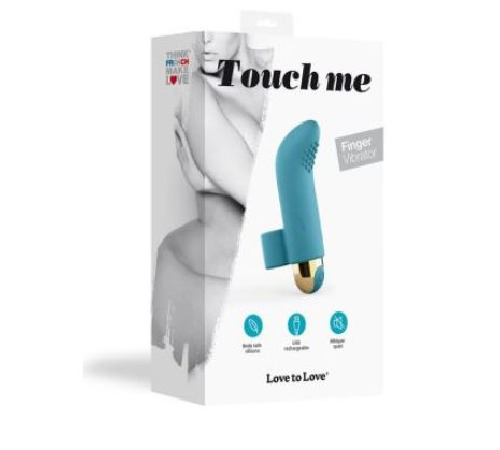 Вибратор на палец Love To Love TOUCH ME PETROLE перезаряжаемый, мощный мотор
