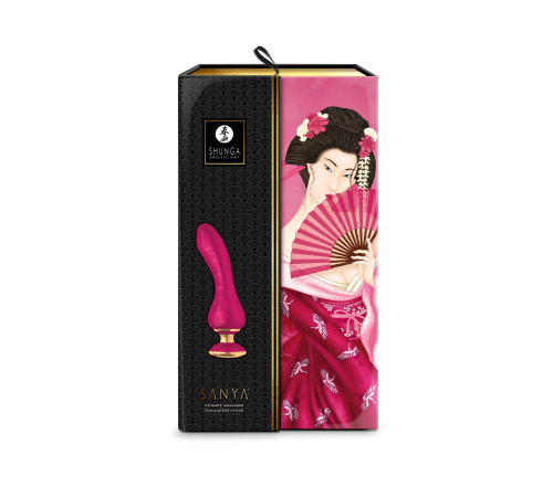 Вибратор для точки G Shunga Sanya Raspberry, гибкий ствол